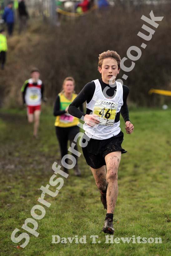 Yellow 46 finishing the under-17s 2012 North East Championships, Summerhill Country Park, Hartlepool.